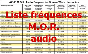 Liste fréquences MOR audio Pt